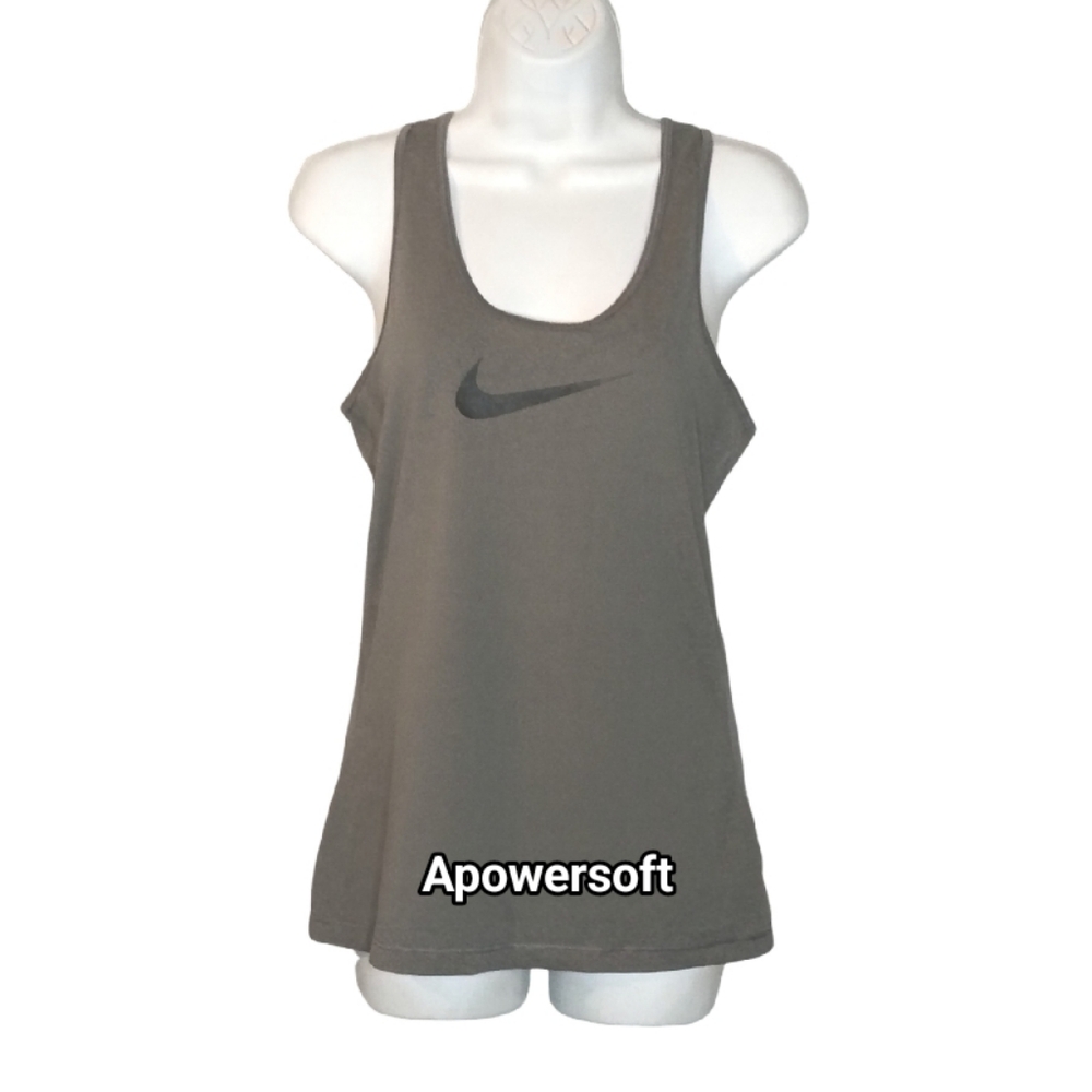 Nike Gray Racerback Tank Top – Size Medium